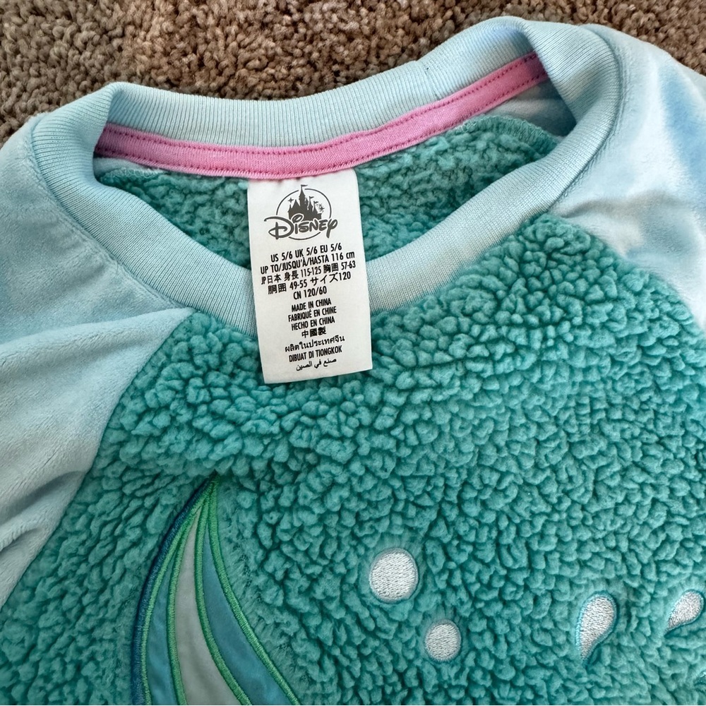 Disney Ariel Fleece Pajamas - Picture 5 of 5